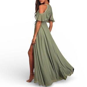Lulus Olive Green Maxi Dress
